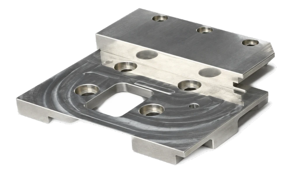 Placa base mecanizada