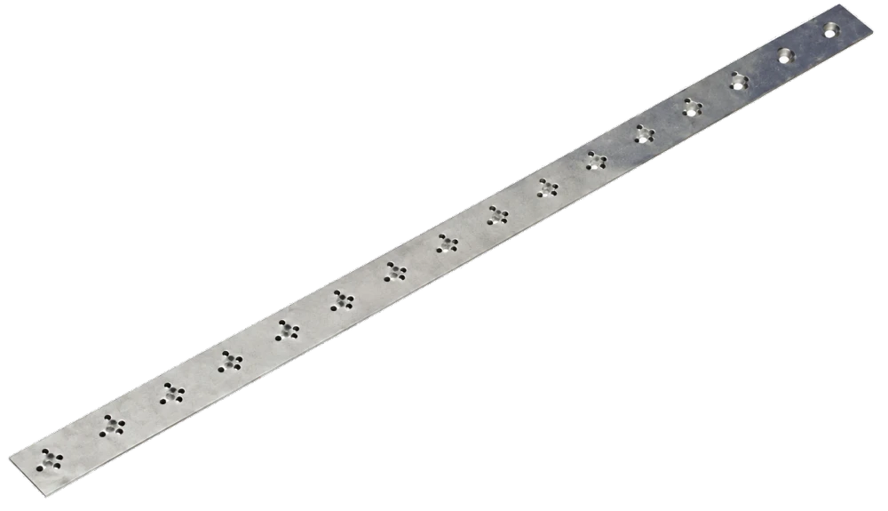 Perforated mounting rail