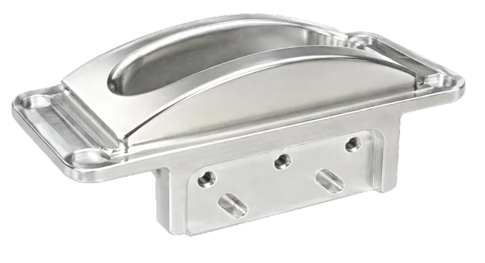 Curved machined bracket
