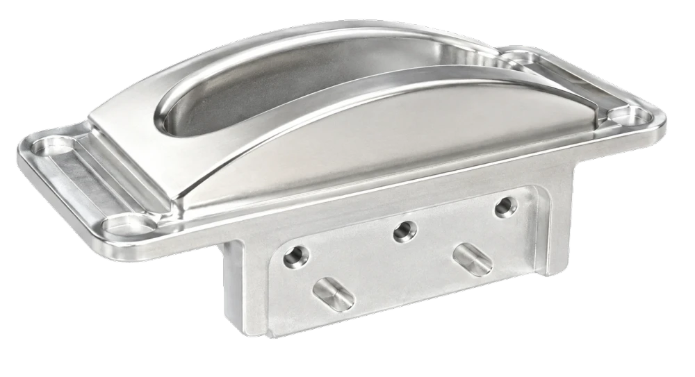 Curved machined bracket