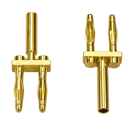 2.5 mm montierte Bananenkontakte